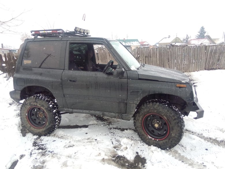 Грязевые колёса на suzuki escudo