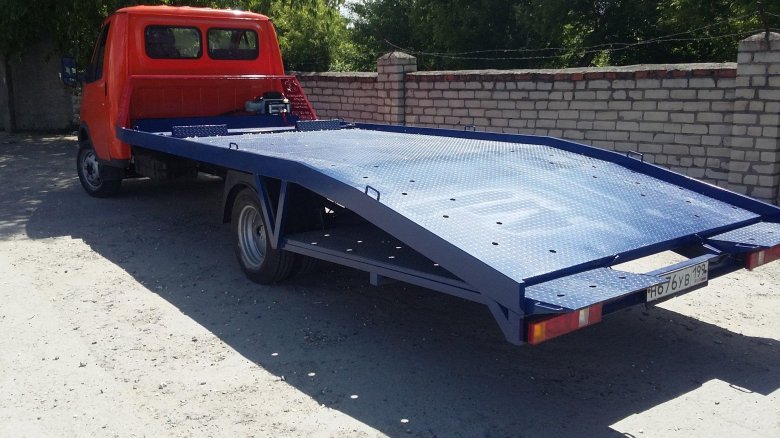 Газ 3302 эвакуатор с ломаной платформой