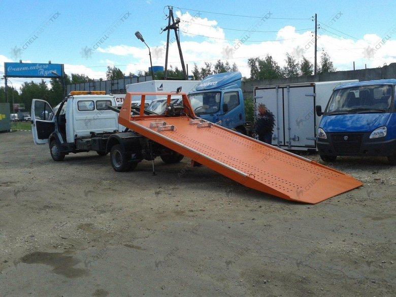 Эвакуатор газель некст со сдвижной платформой