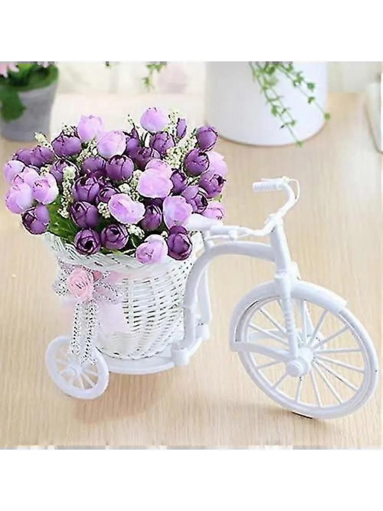 Велосипед с цветами декор