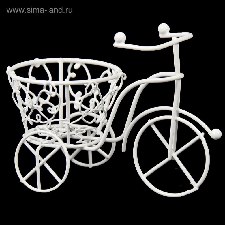Велосипед металлический декоративный
