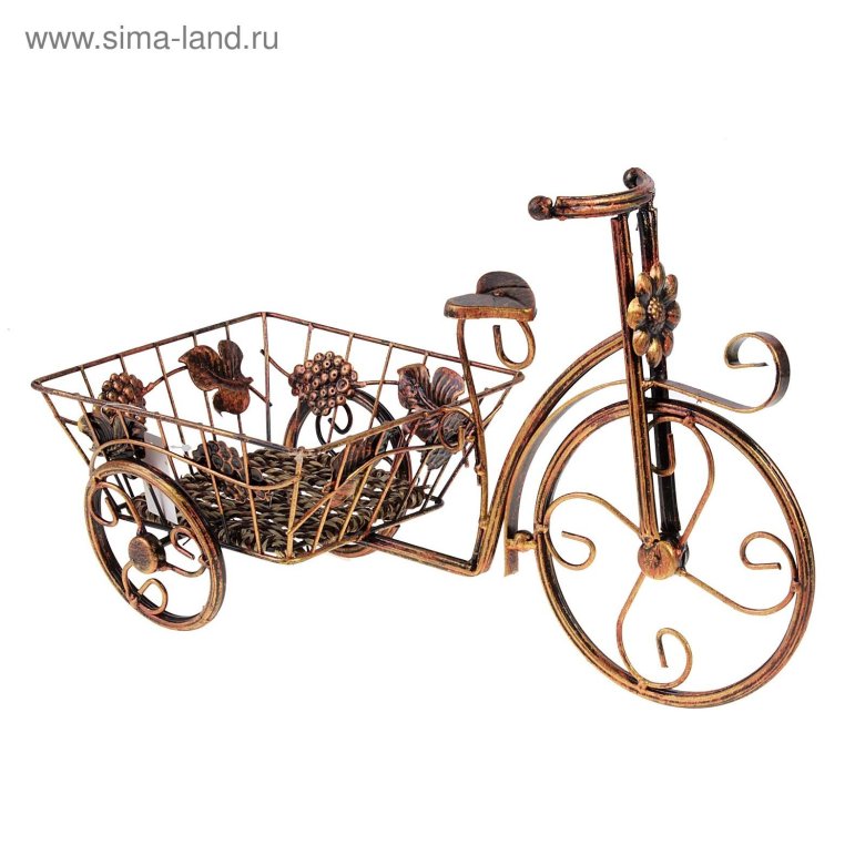 Подставка для цветов велосипед