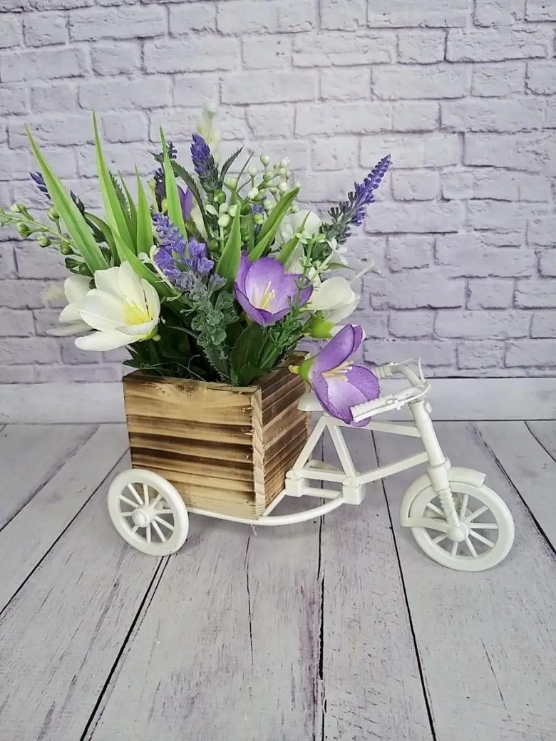 Кашпо велосипед