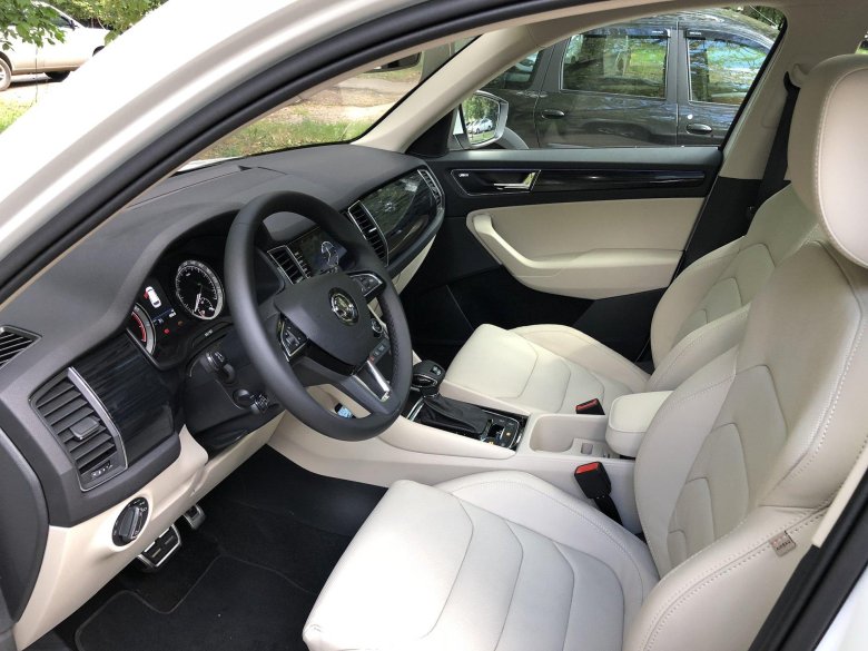 Шкода кодиак светлый салон