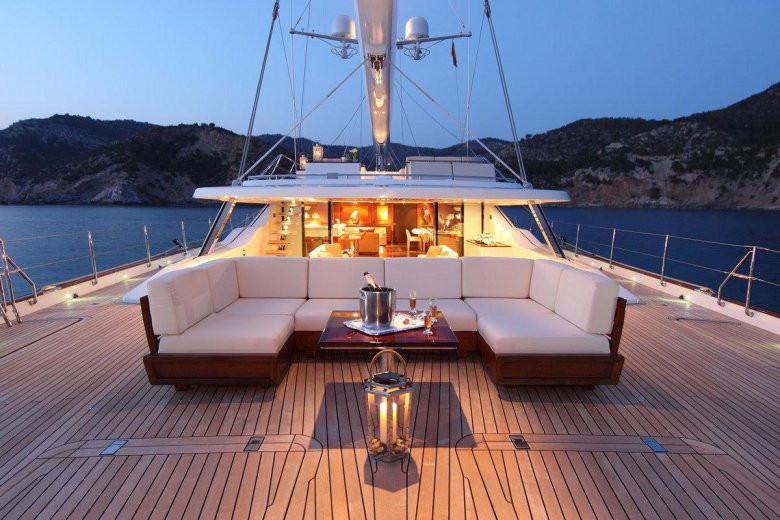 Красивый вид с яхты