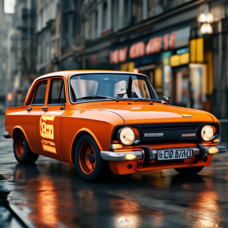 Москвич 412 оранжевый