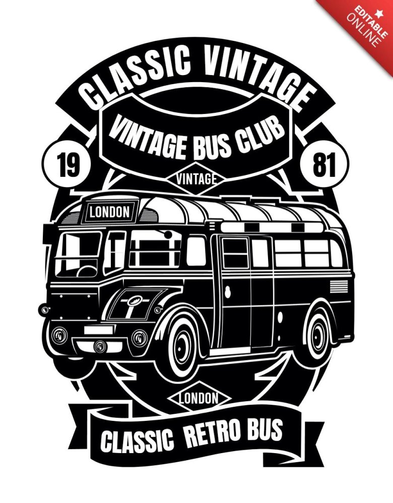 Трафарет автобус