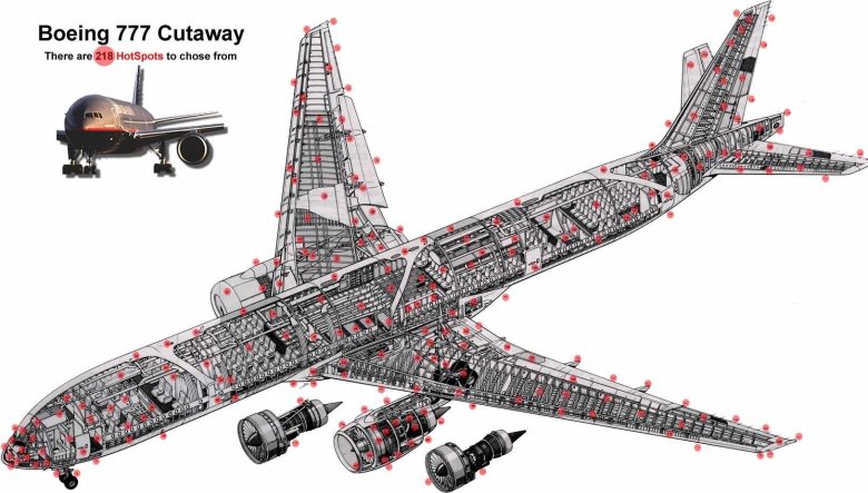 Чертеж самолета боинг 747
