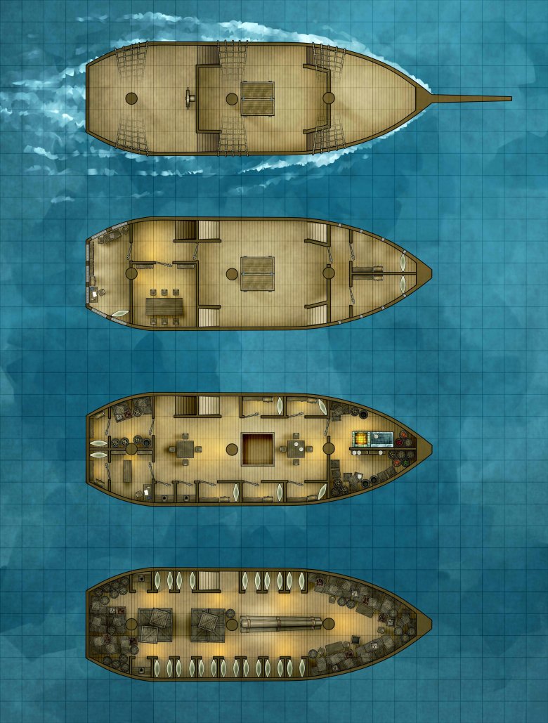 Dnd карта корабля