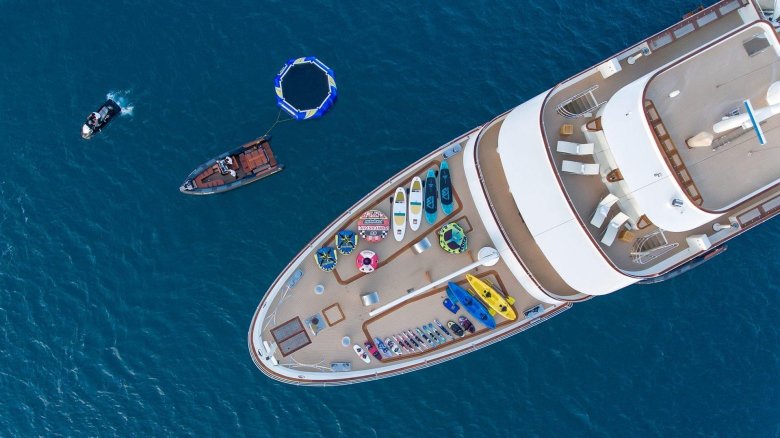 Яхта вид сверху