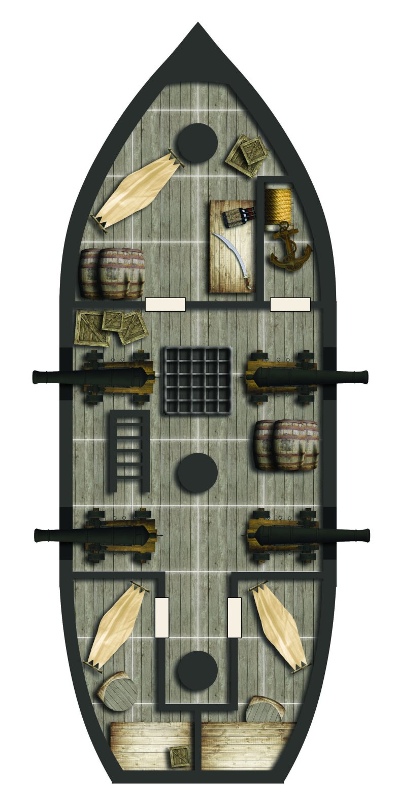 Днд карта корабля