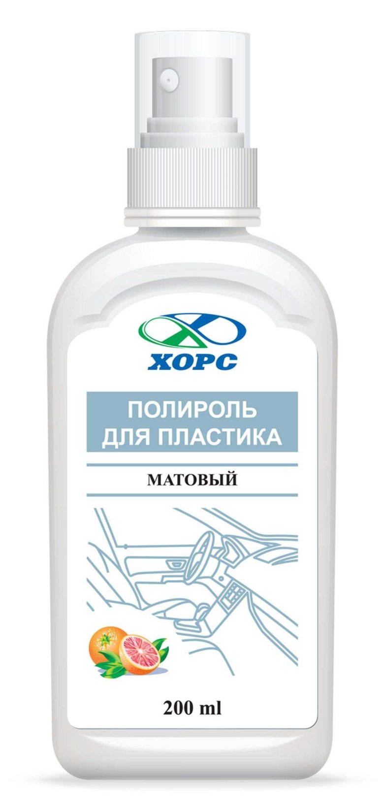Полироль для пластика хорс матовая