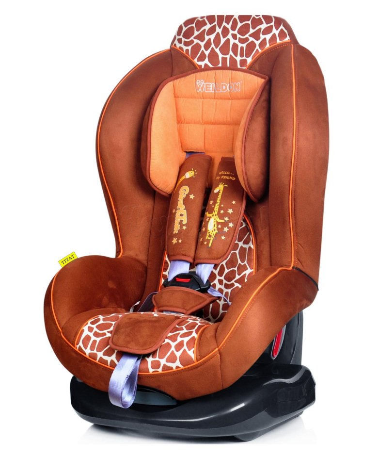 Автокресло welldon с жирафом
