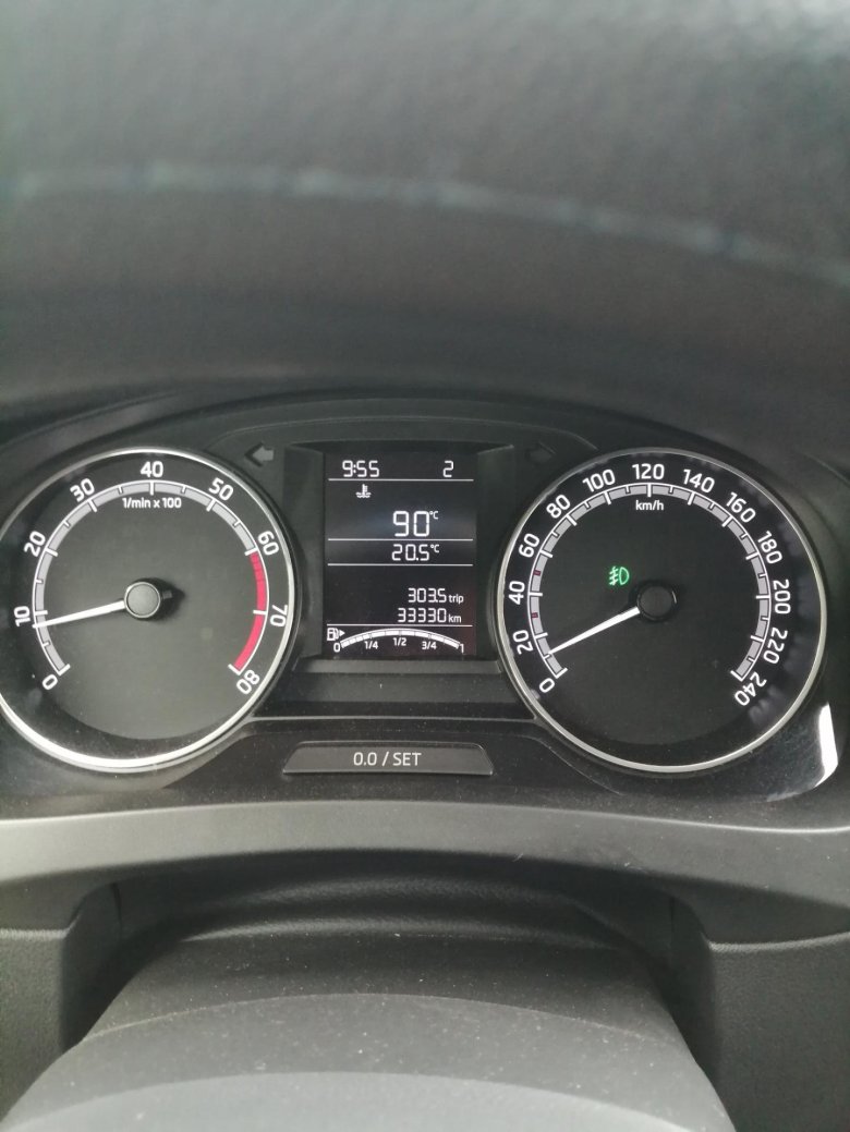 Skoda rapid спидометр
