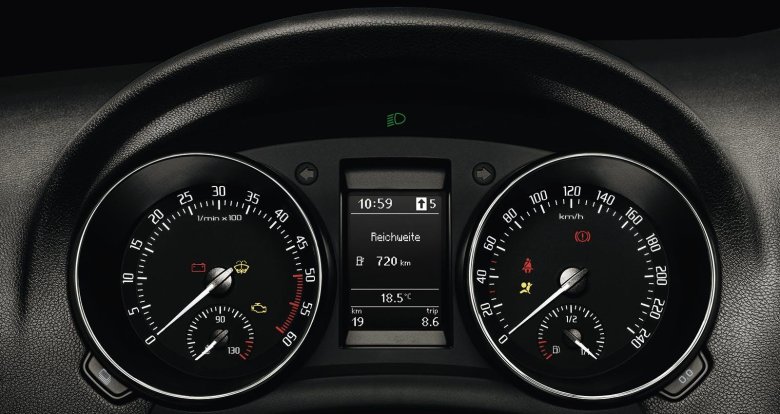Skoda yeti спидометр