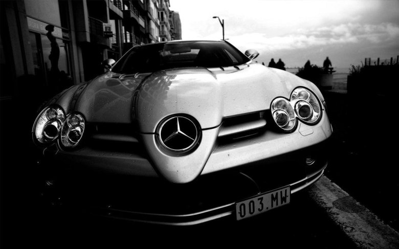 Mercedes-benz slr mclaren черный