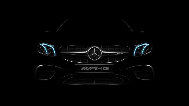 Мерседес амг 63 на черном фоне
