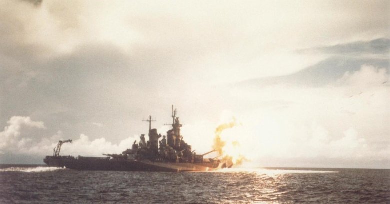 Выстрел линкора айова