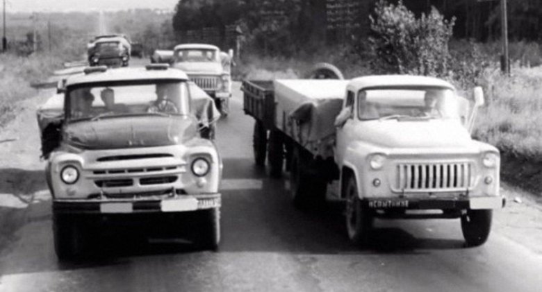 Газ 53 и зил 130