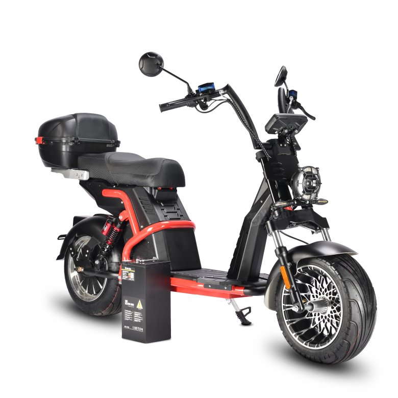 Электроскутер white siberia pro black edition