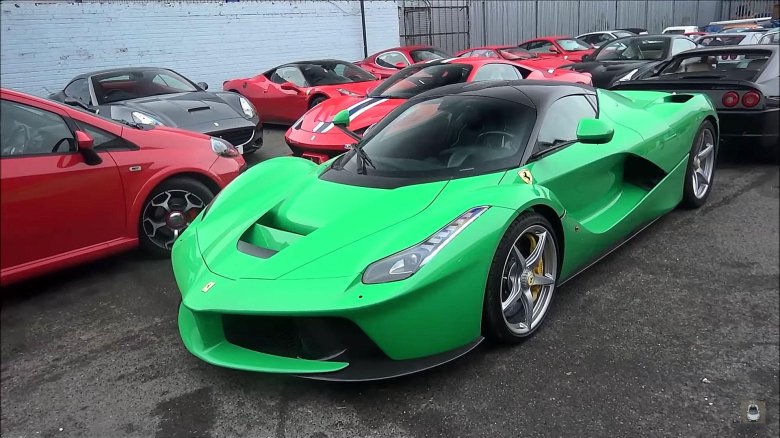 Ferrari laferrari green