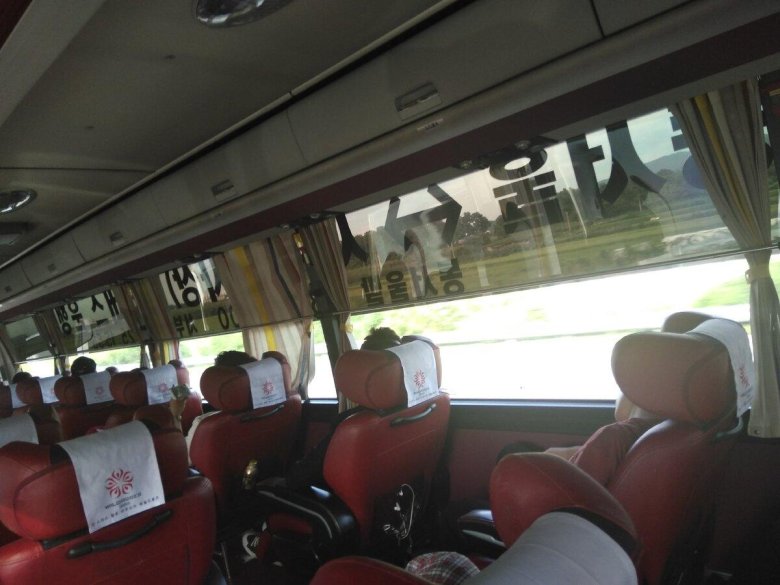 Корейский автобус внутри