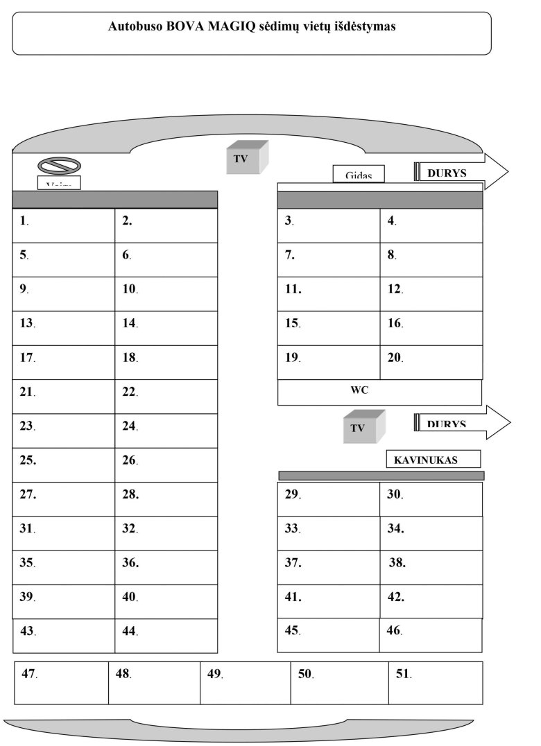 Автобус неоплан 51 место расположение мест схема