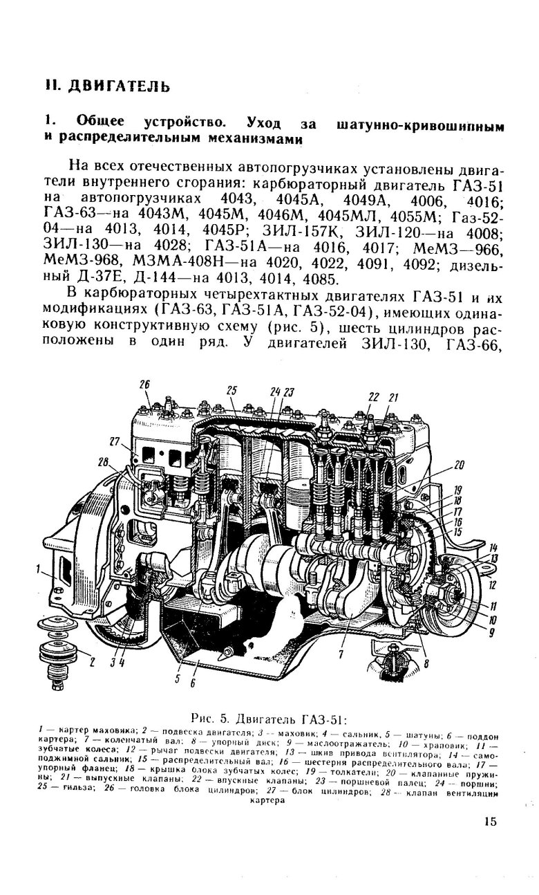 Двигатель зил 130 конструкция
