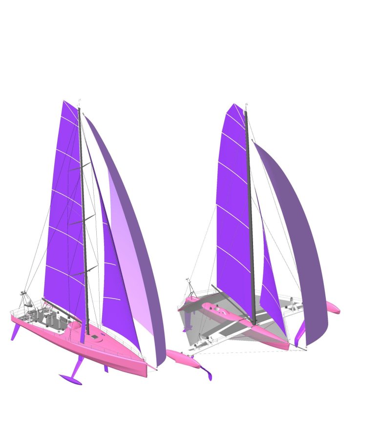 Стаксель парус катамаран