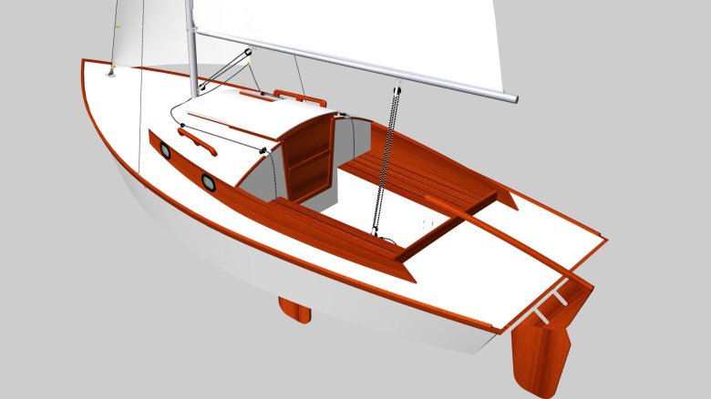 Парусная яхта швертбот