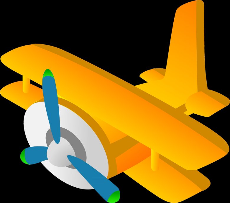 Самолет мультяшная