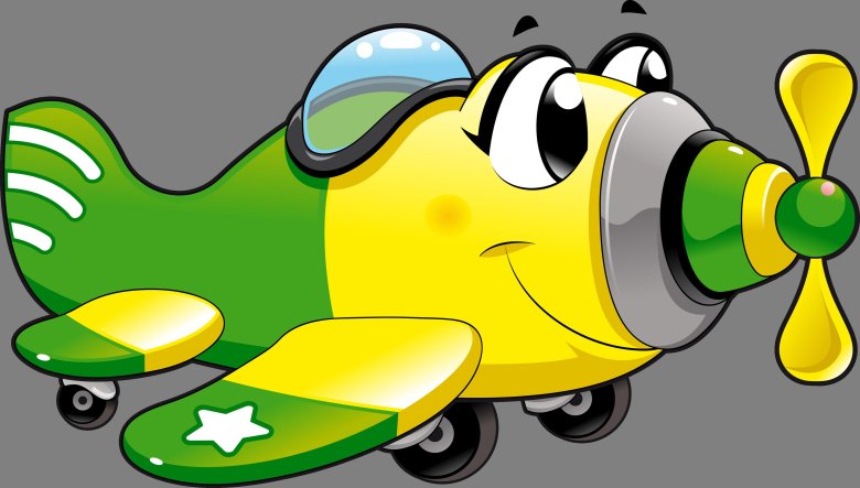 Мультяшный самолетик