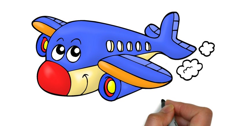 Мультяшный самолетик