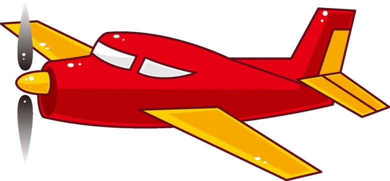 Мультяшный самолетик