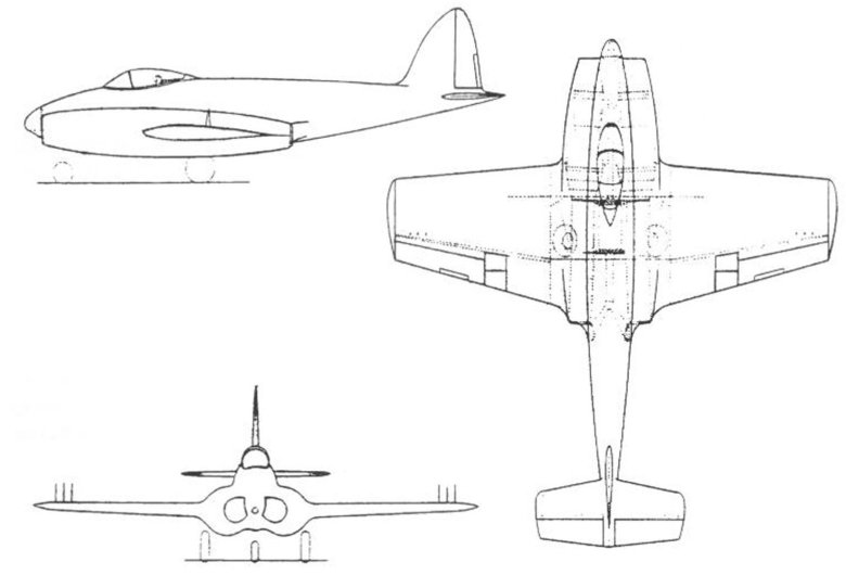 Як-15 реактивный самолёт чертежи