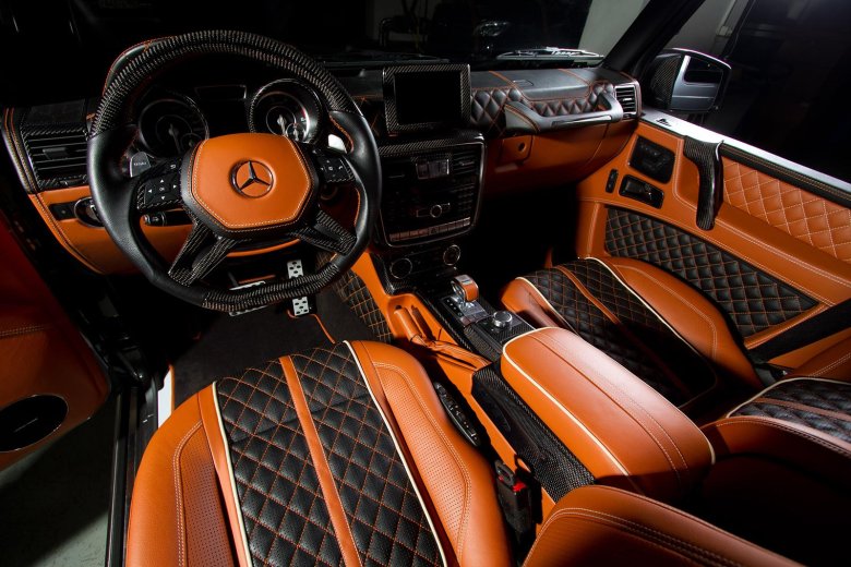 Гелик брабус с оранжевым салоном