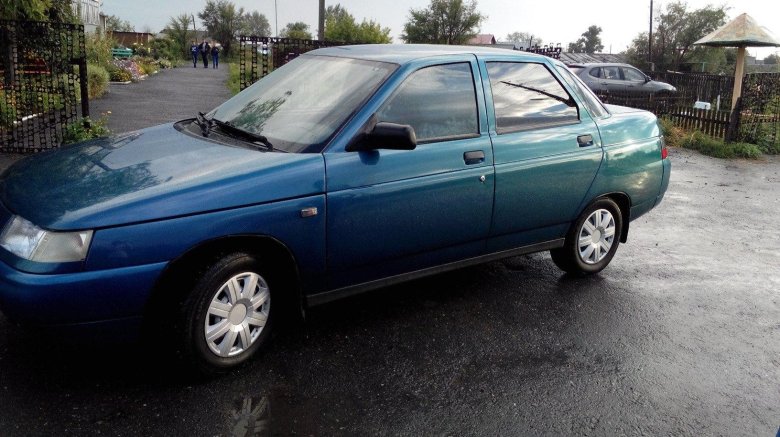 Ваз 2110 сине-зелёный 1999