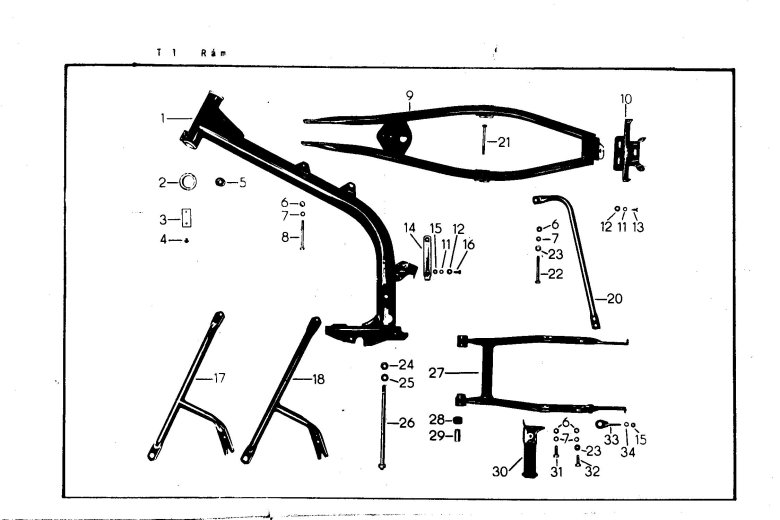 Схема рамы иж планета 5