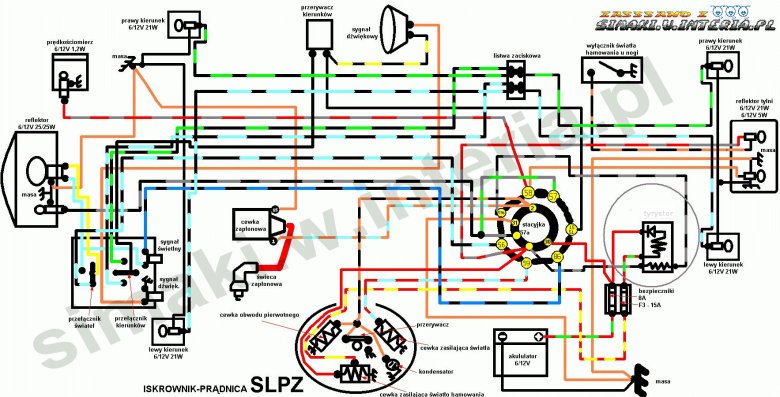 Схема проводки мотоцикла ява 634