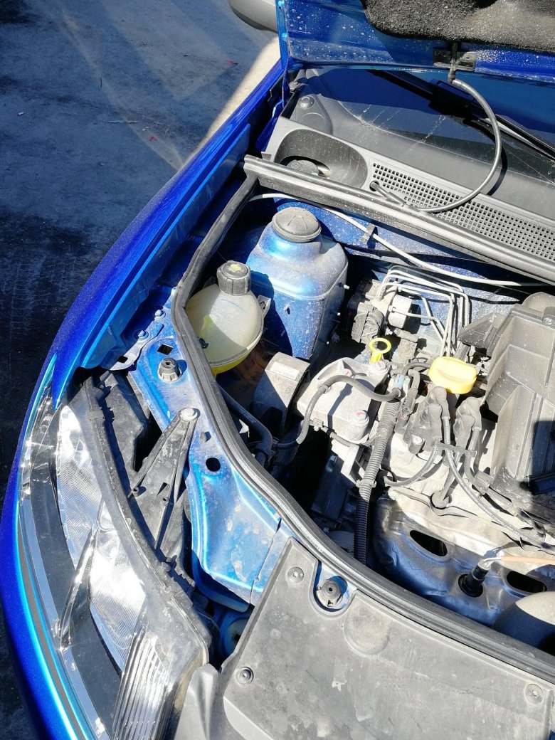 Моторный отсек логан 1.4