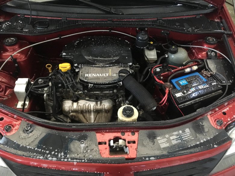 Renault logan 1 под капотом