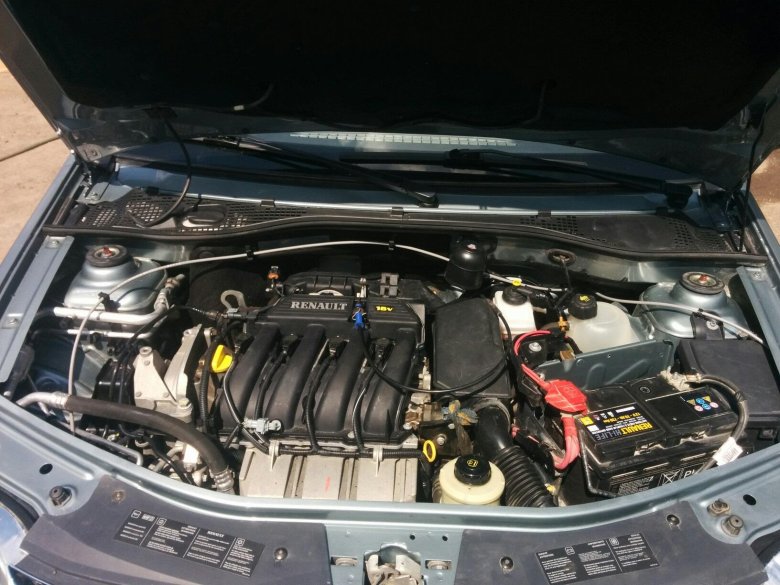 Подкапотное пространство рено логан 2