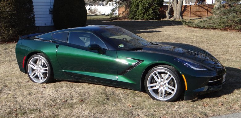 Chevrolet corvette c7 stingray green