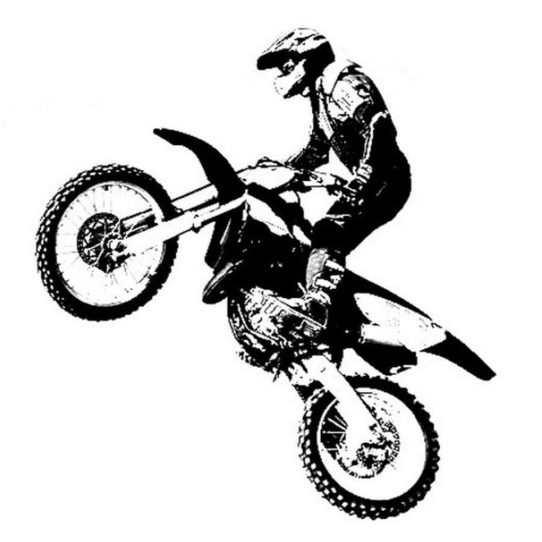 Мотоцикл эндуро вектор