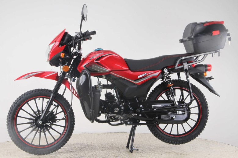 Красный мопед