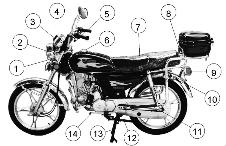 Устройство мопеда альфа