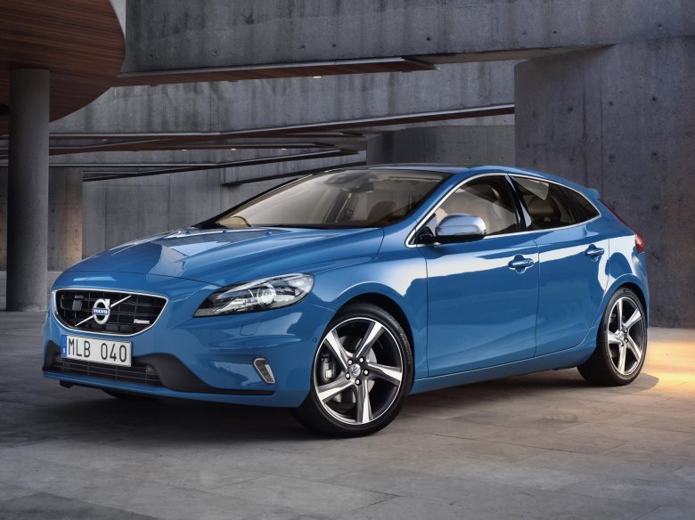 Volvo v40 голубая