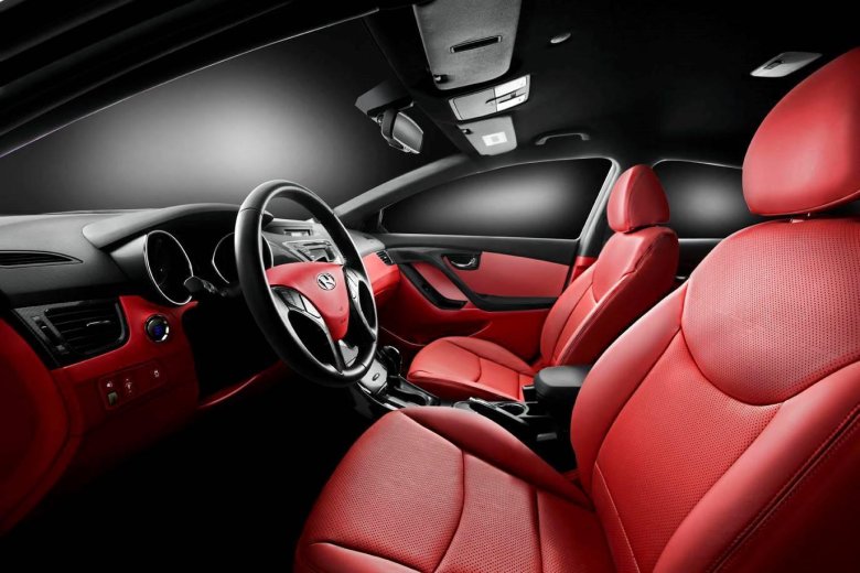 Хендай элантра с красным салоном