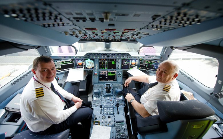 Кабина пилотов аэробус 380