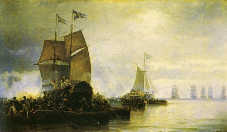 Алексей боголюбов сражение русского флота петра 1